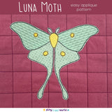 Luna Moth Applique Quilt Pattern