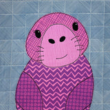 Mochi Manatee Applique Quilt Pattern
