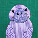 Mochi Manatee Applique Quilt Pattern