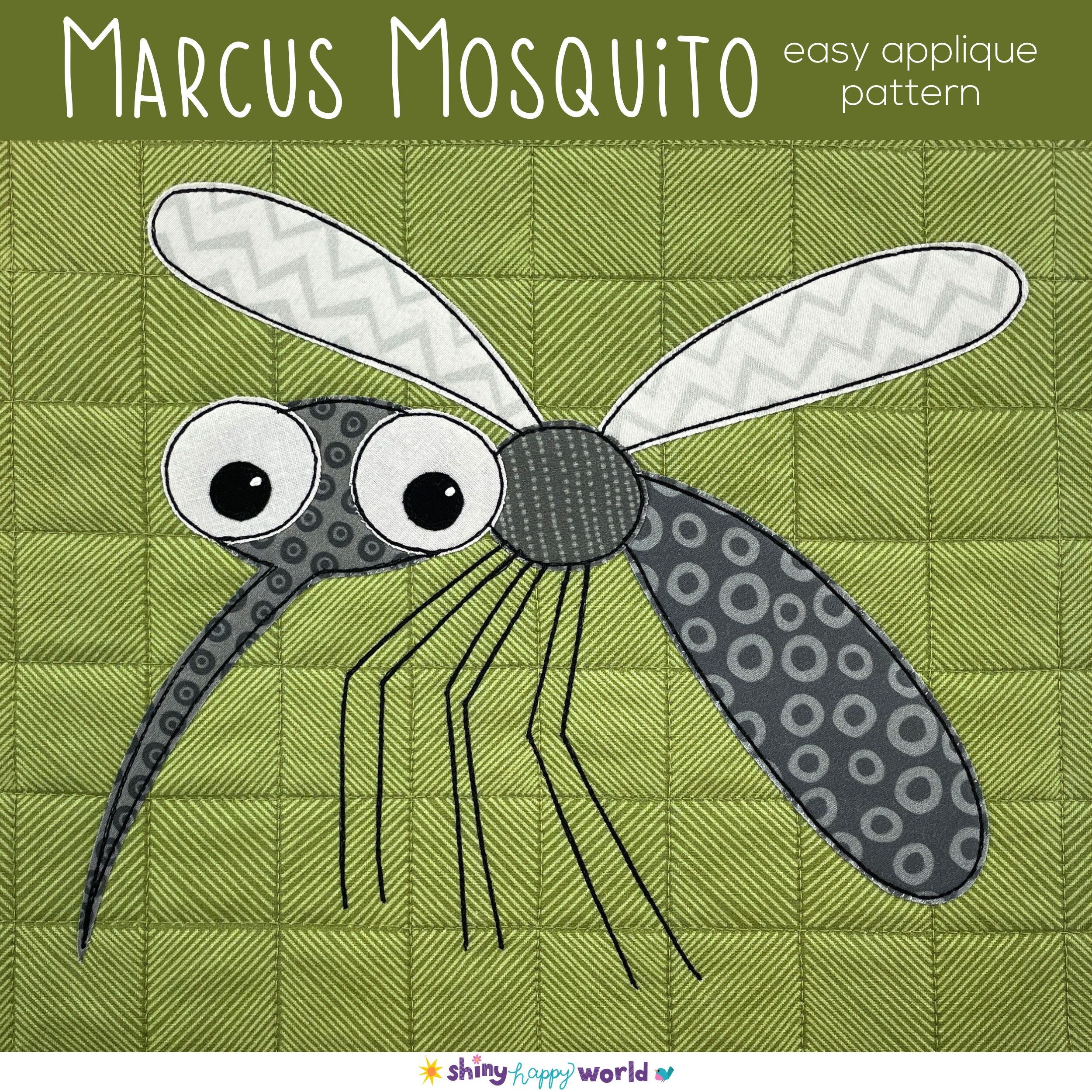 Marcus Mosquito Applique Quilt Pattern