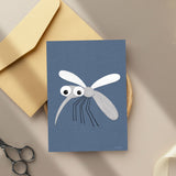 Mosquito - printable art - collage style