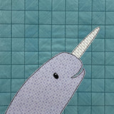 Nautilus Narwhal Applique Quilt Pattern