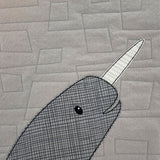 Nautilus Narwhal Applique Quilt Pattern