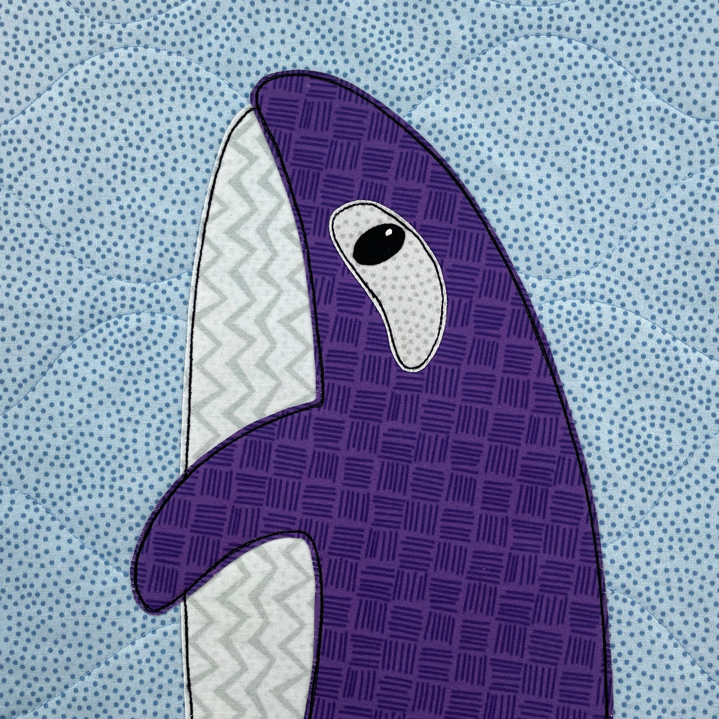 Otis Orca Applique Quilt Pattern