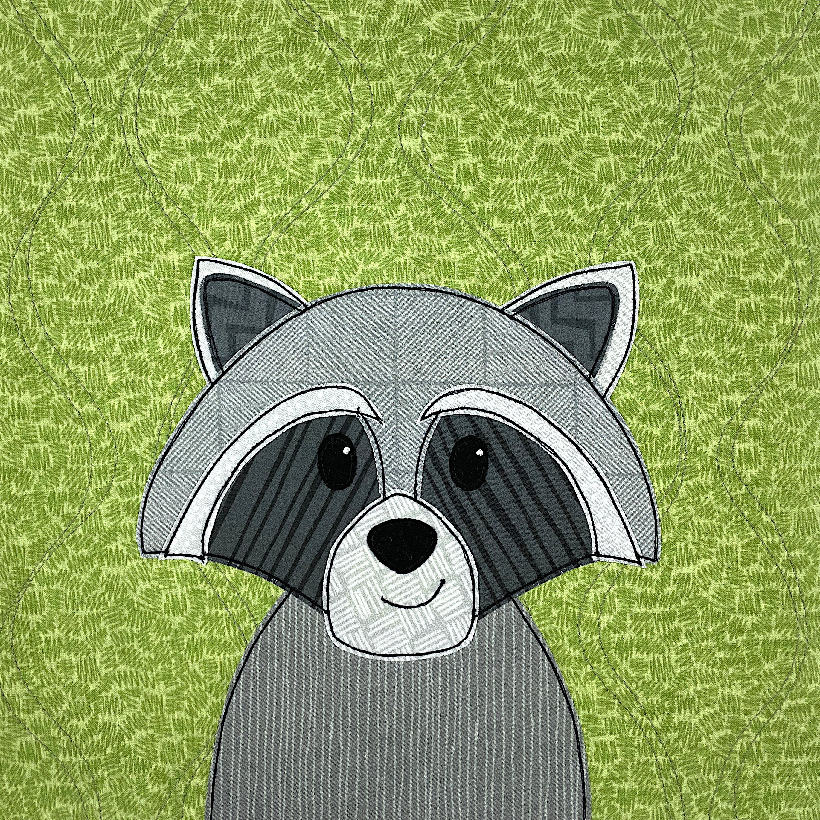Riley Raccoon Applique Pattern