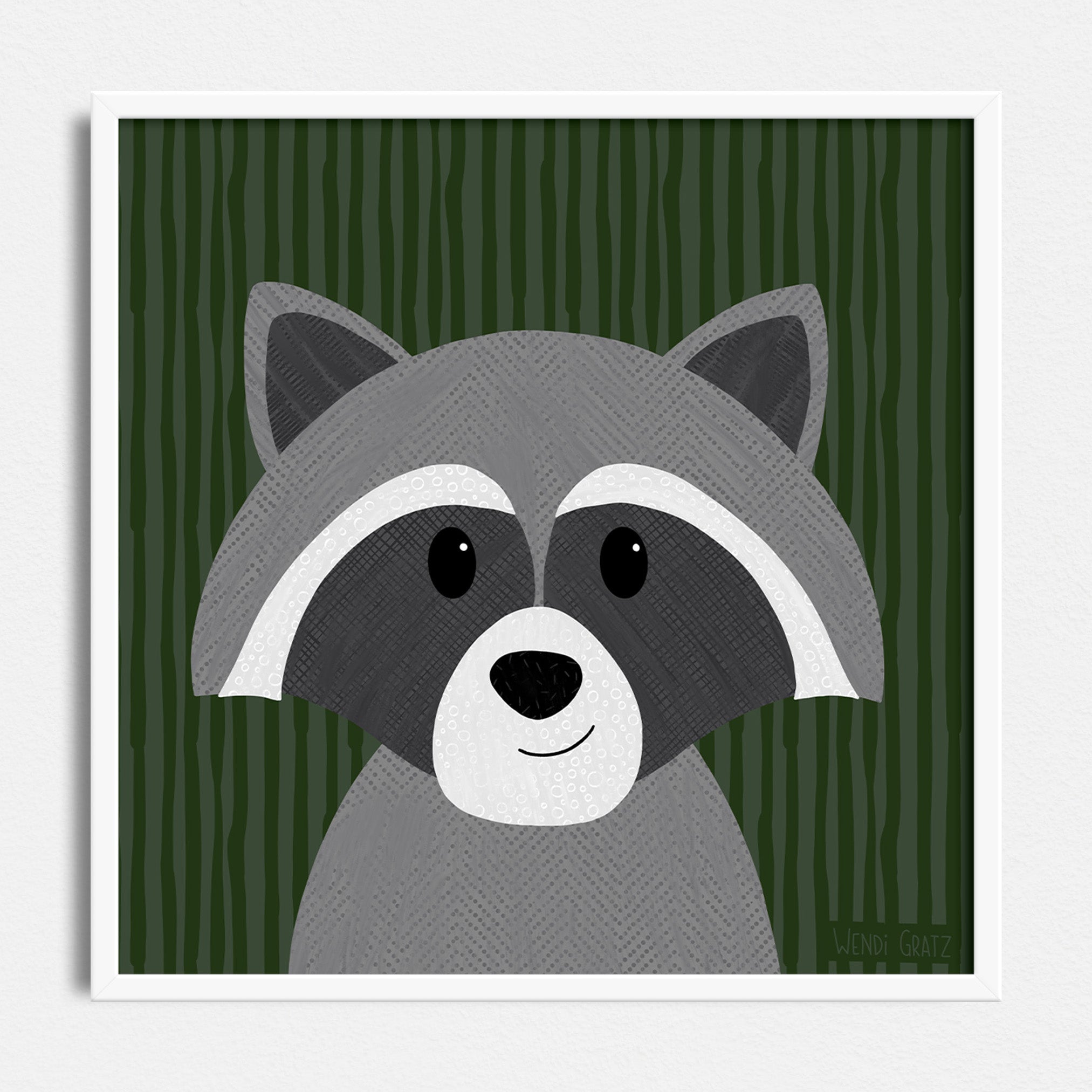 Woodland Printable Art Bundle #2 - Bear, Raccoon, Owl, Skunk