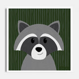 Woodland Printable Art Bundle #2 - Bear, Raccoon, Owl, Skunk
