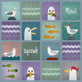 Greedy Seagulls - Mix & Match Applique Quilt Pattern