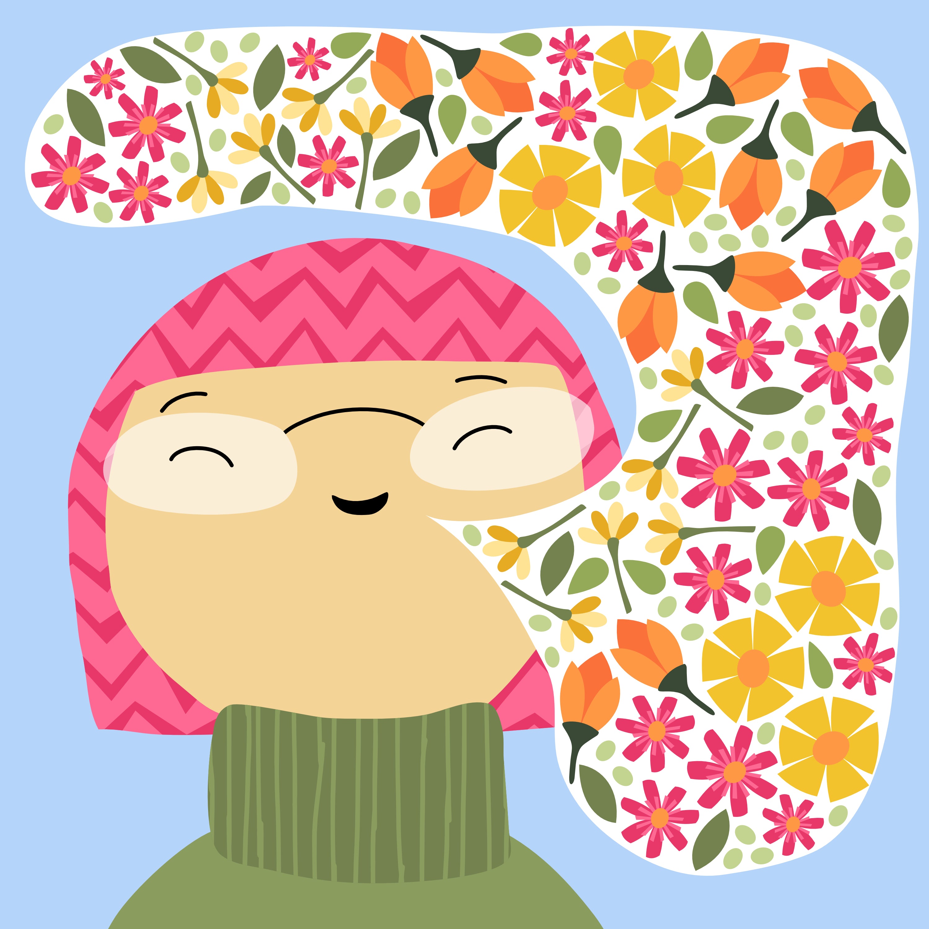 She Speaks Fluent Flower - printable art