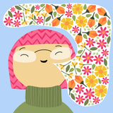 She Speaks Fluent Flower - printable art