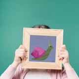 Snail - printable art - Collage Style