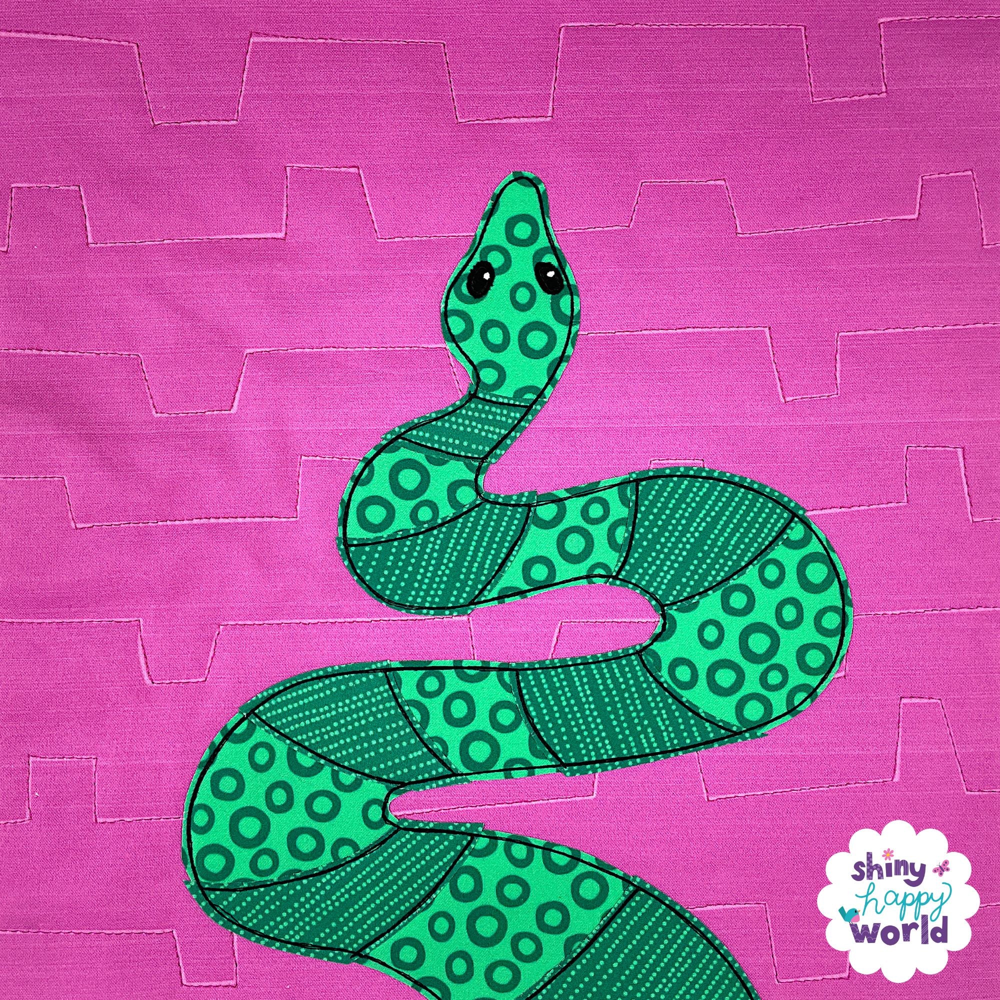 Sawyer Snake Applique Pattern