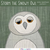 Storm the Snowy Owl Applique Quilt Pattern