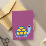 Turtle - printable art - collage style