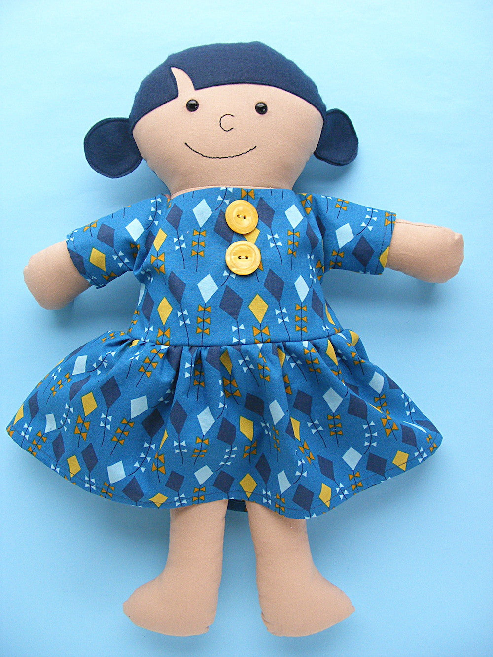 Dress Up Bunch Doll Fly a Kite Dress and Kite Pattern