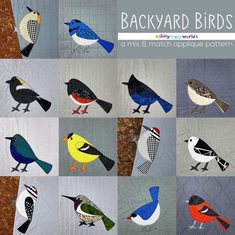 Backyard Birds - a Mix & Match Applique Quilt Pattern