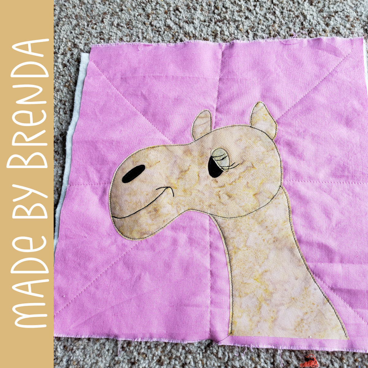 Corbin the Camel Applique Pattern