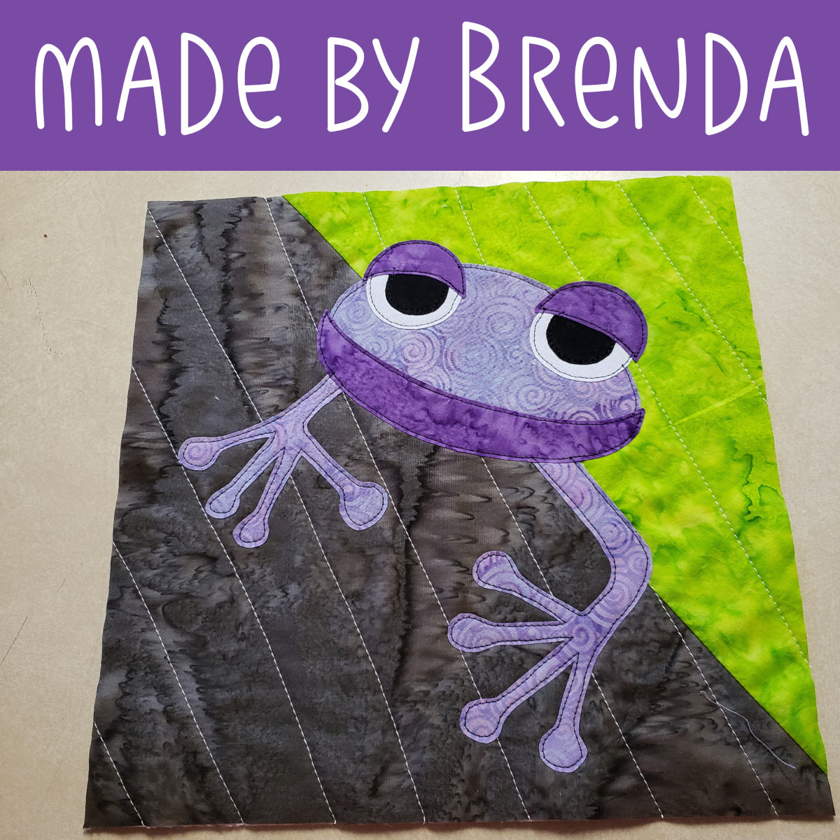 Troy the Tree Frog Applique Pattern