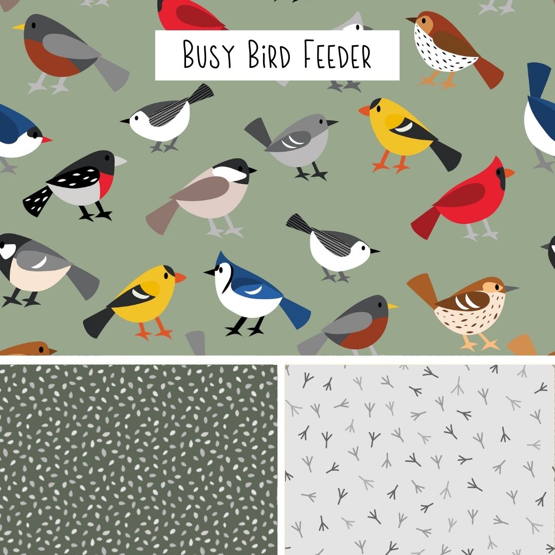 Busy Bird Feeder - Mini Fabric Collection