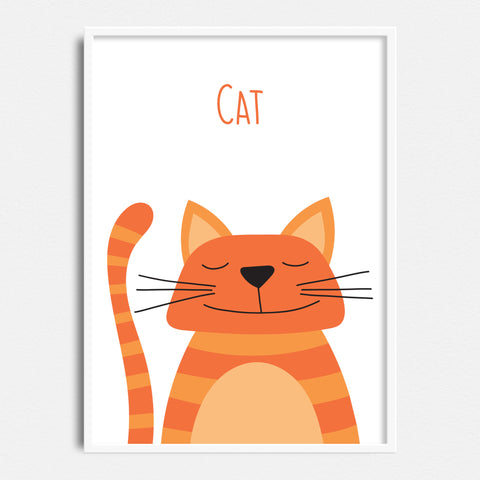 Cat with a Happy Smile Printable Art