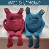 Munch - a softie pattern with a fun pocket mouth
