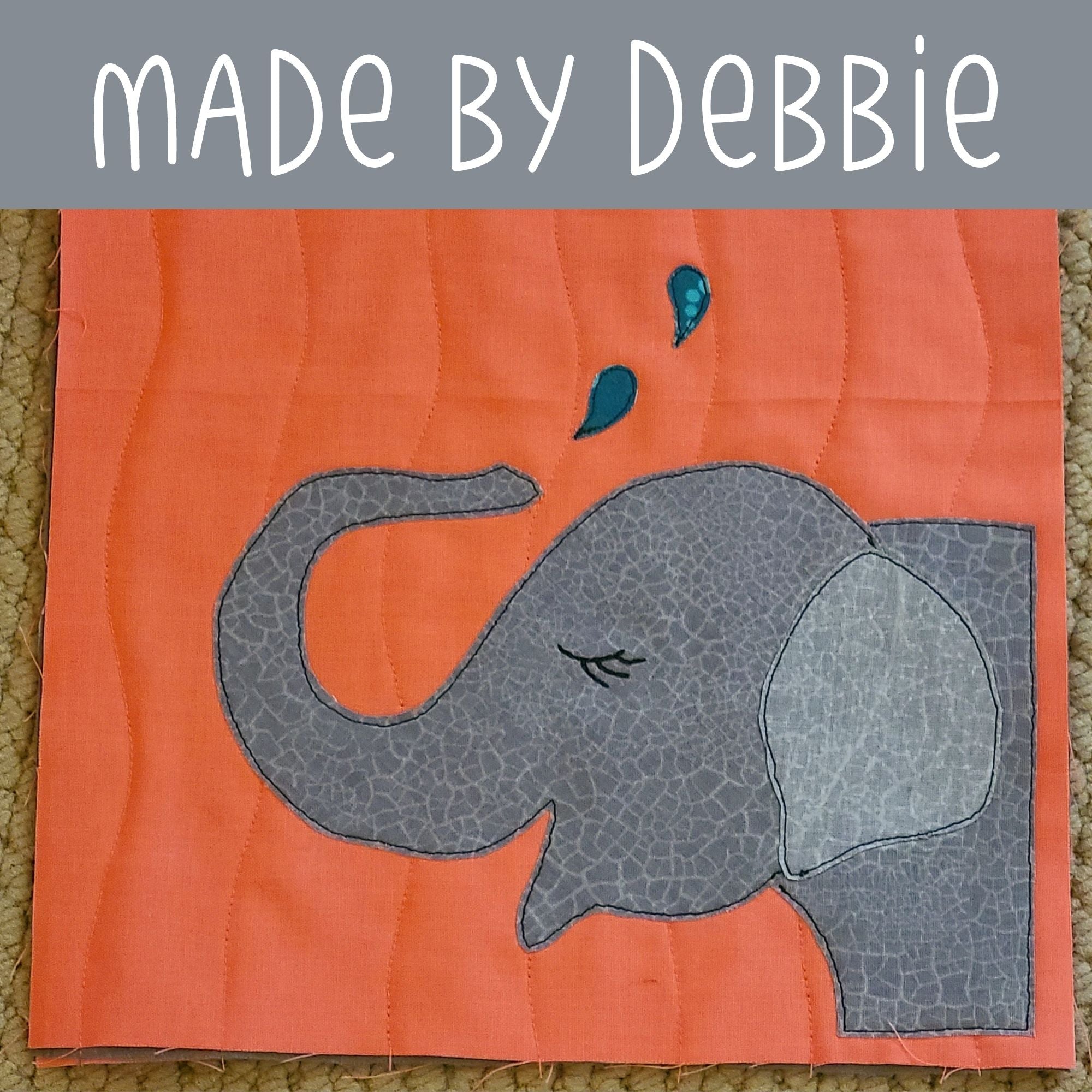 Ellen Elephant Applique Pattern