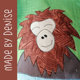 Shinji the Snow Monkey Applique Pattern