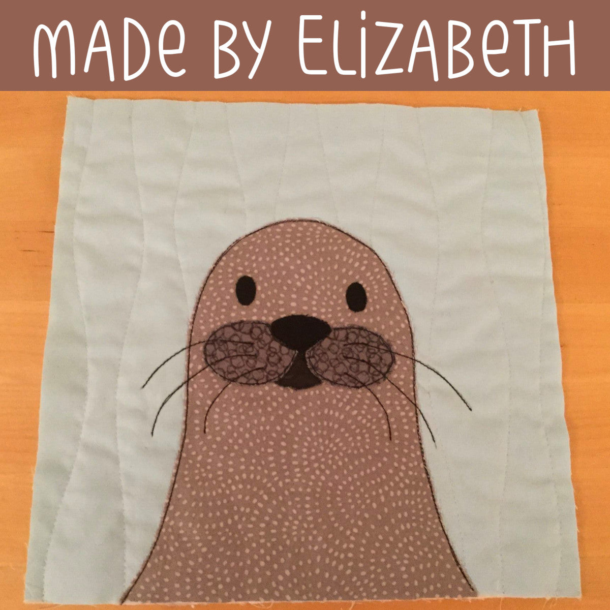 Serena Seal Applique Pattern