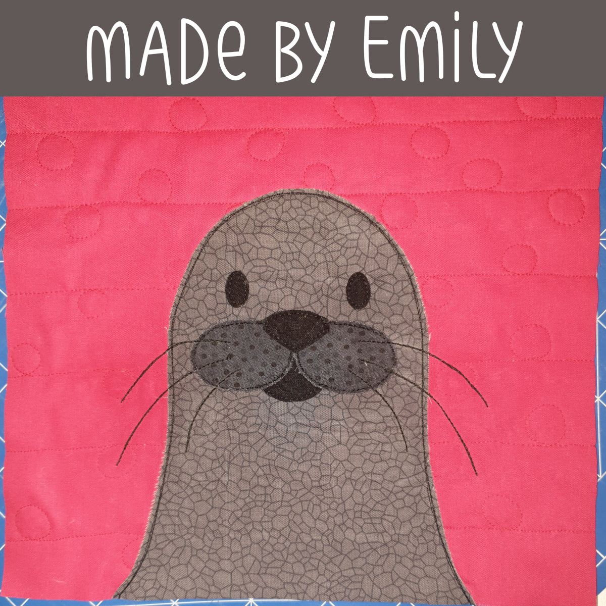 Serena Seal Applique Pattern