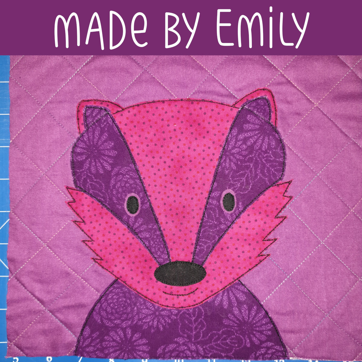 Benjamin Badger Applique Pattern