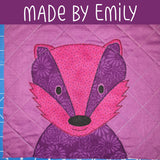 Benjamin Badger Applique Pattern