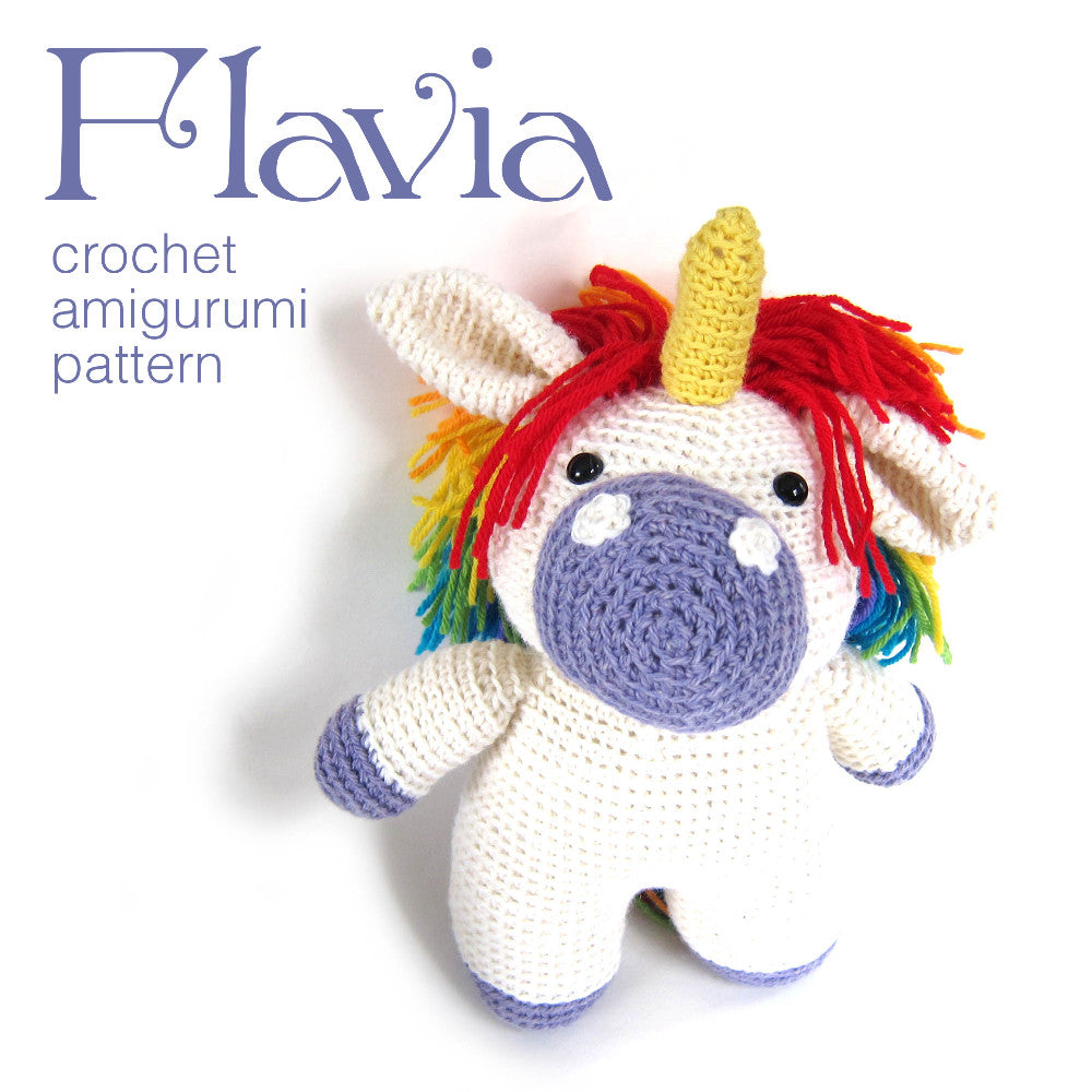 Flavia the Unicorn Crochet Amigurumi Pattern