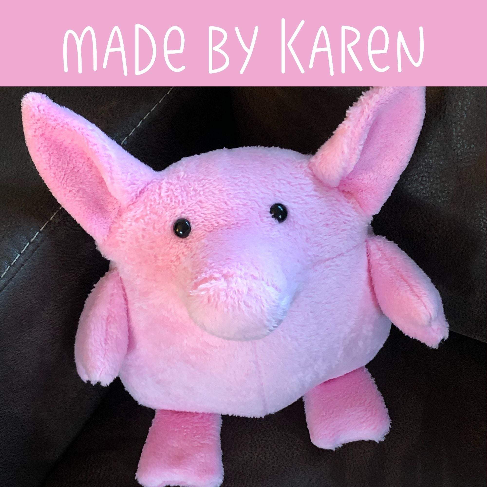 Nellie - a pig stuffed animal pattern