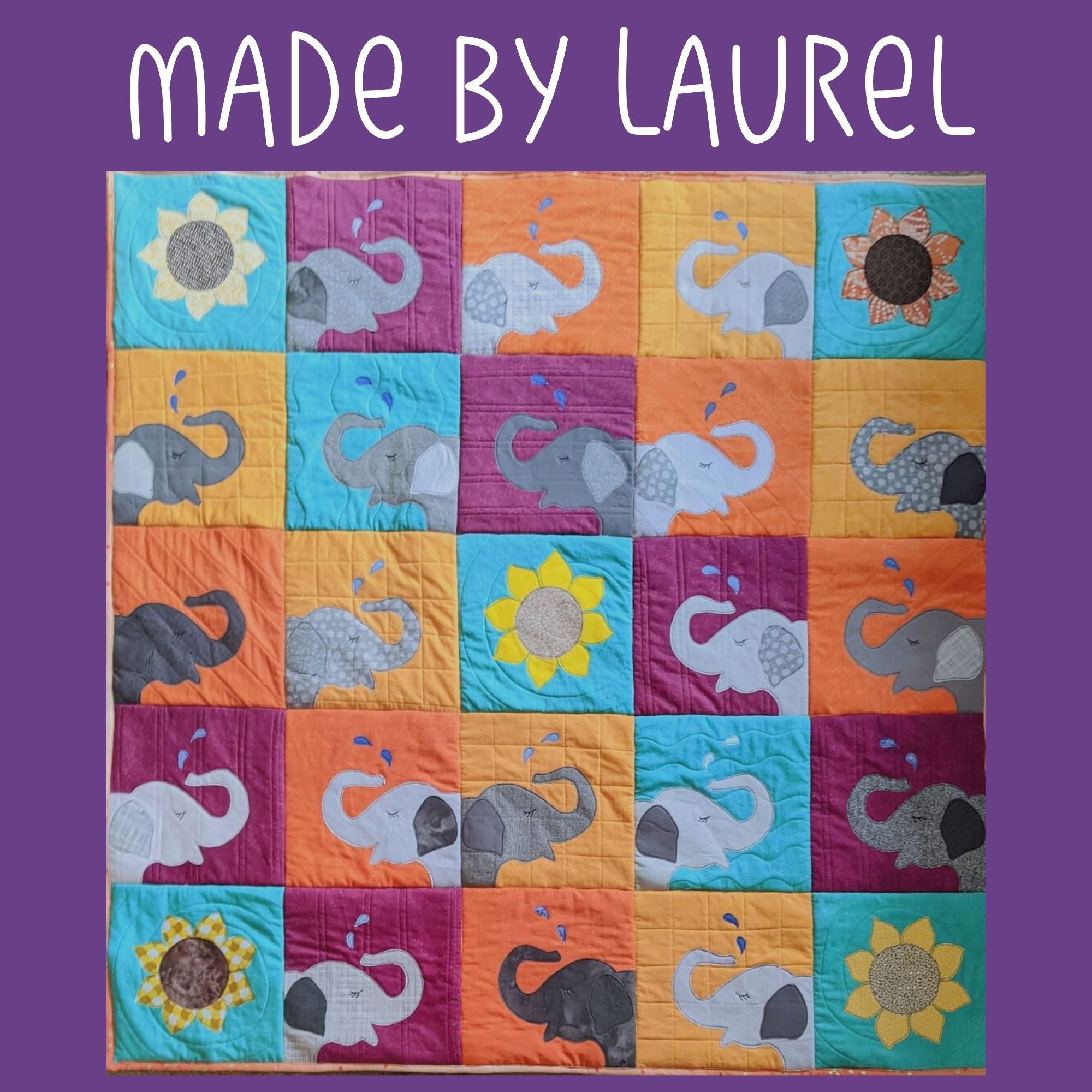 Ellen Elephant Applique Pattern