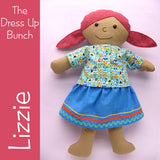 Lizzie - Dress Up Bunch rag doll pattern