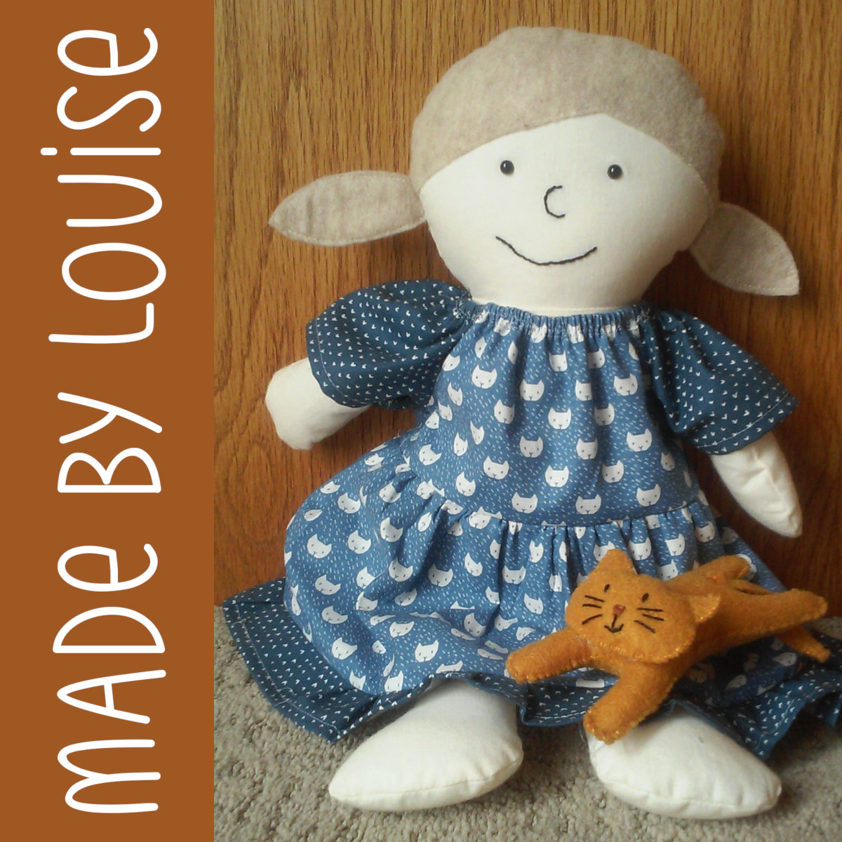 Lizzie - Dress Up Bunch rag doll pattern