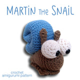 Martin the Snail Crochet Amigurumi Pattern