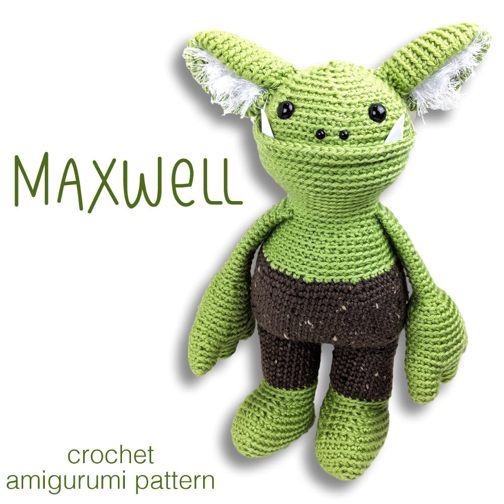 Maxwell Monster Crochet Amigurumi Pattern