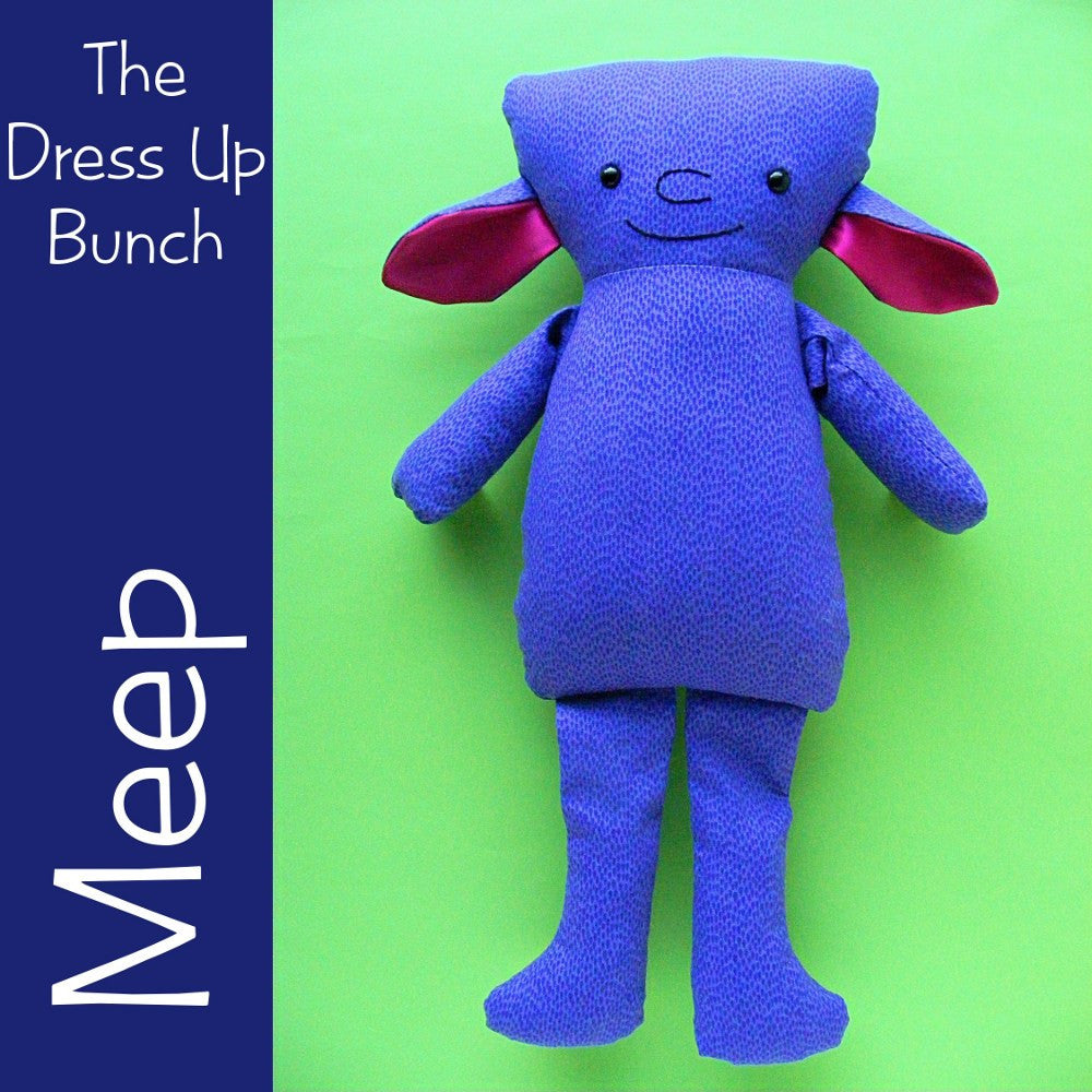 Meep - a Monster Softie Pattern for the Dress Up Bunch – Shiny Happy World