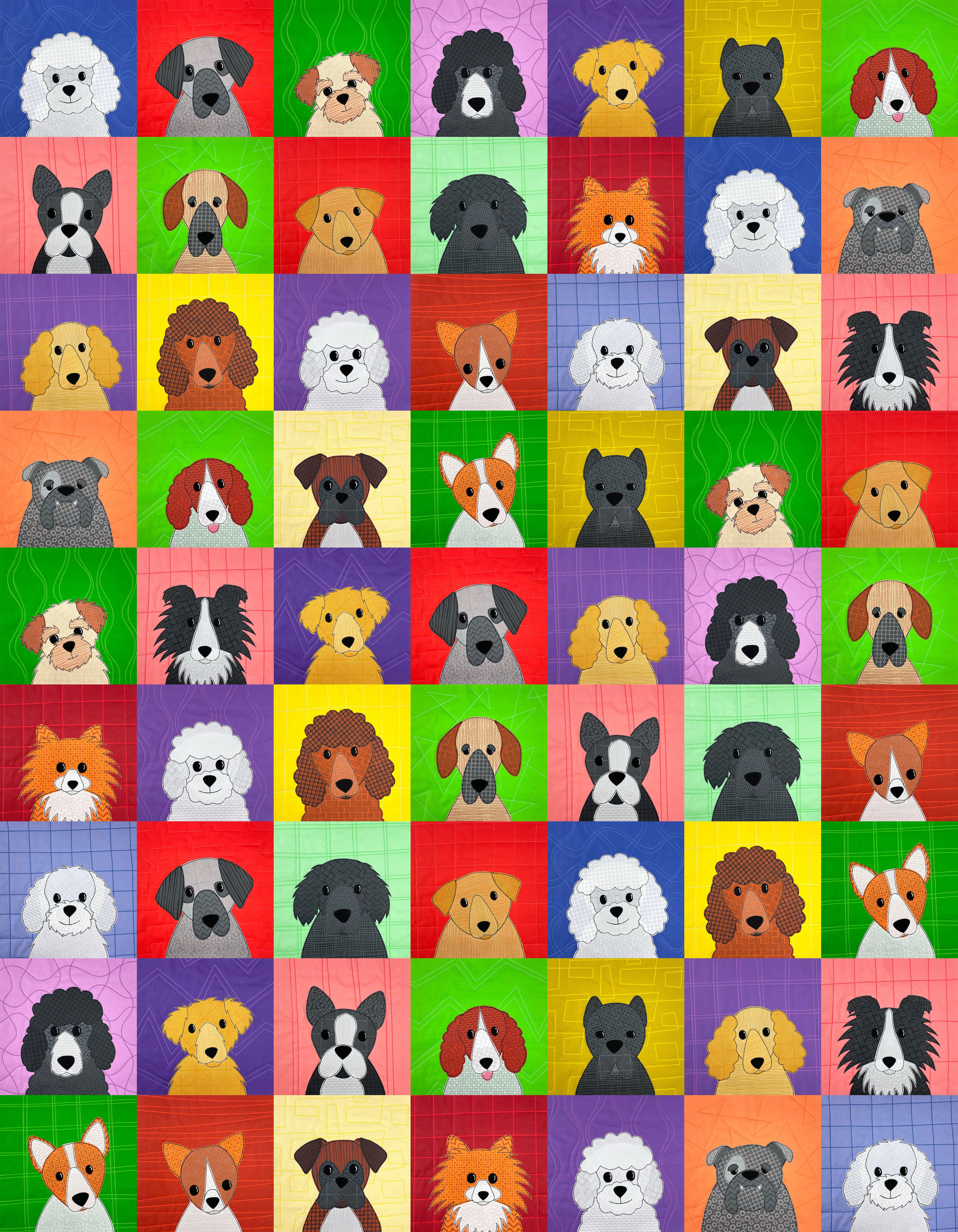 More Playful Puppies Quilt Pattern