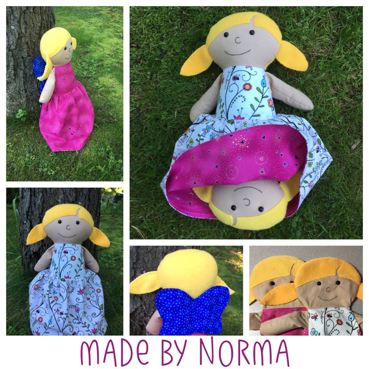 Poppy - a Dress Up Bunch Rag Doll Pattern
