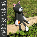 Midnight the Cat Softie Pattern