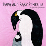 Papa and Baby Penguin Applique Pattern