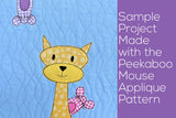 Peekaboo Mouse Applique Pattern