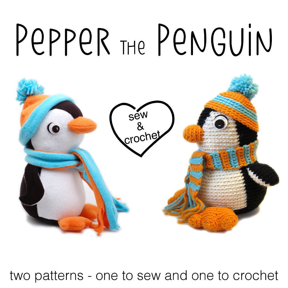 Cute Crochet pinguin , Stuffed Animals, Stuffed Toys, Crochet