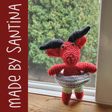 Walter the Water Buffalo Crochet Amigurumi Pattern