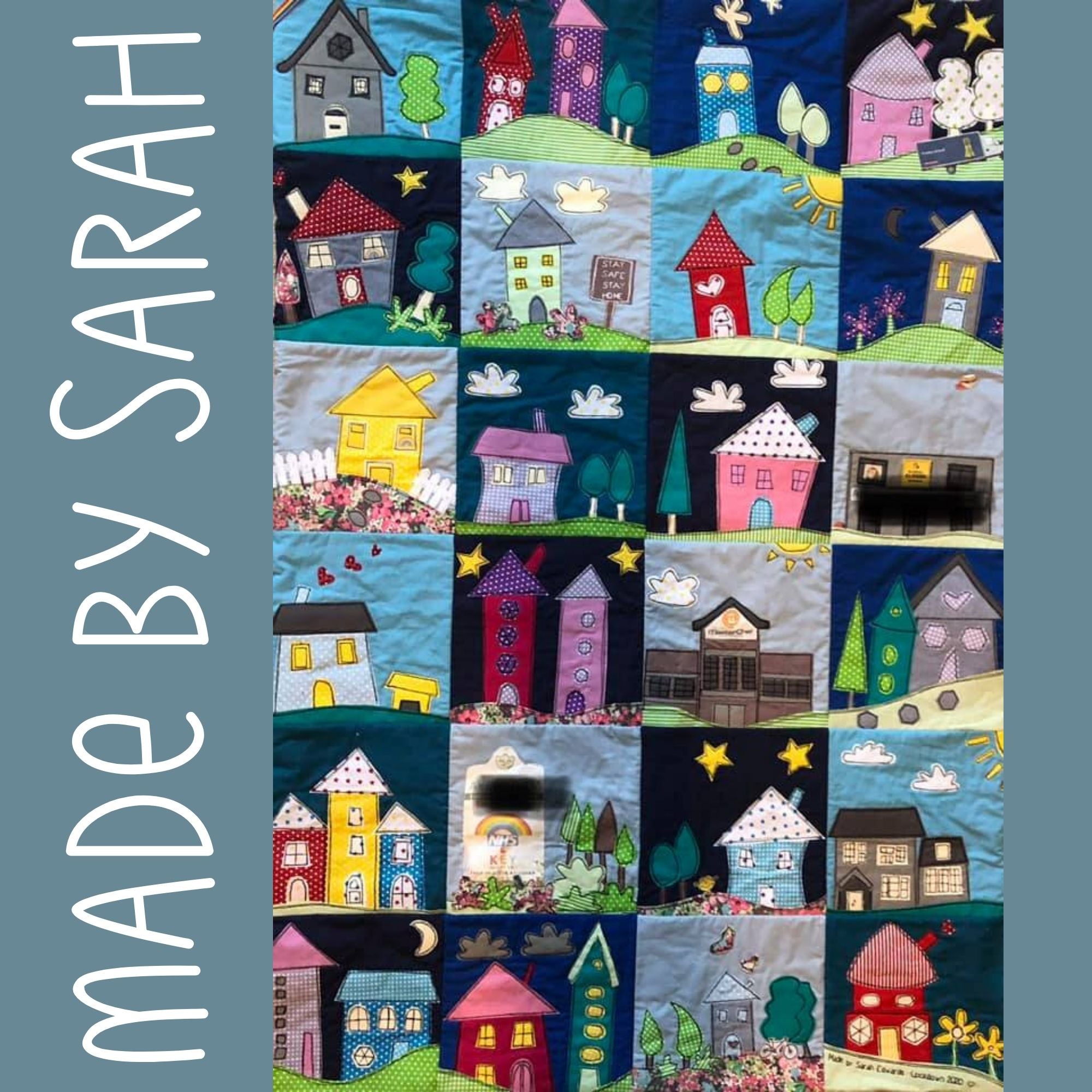 Shiny Happy Houses Quilt Pattern