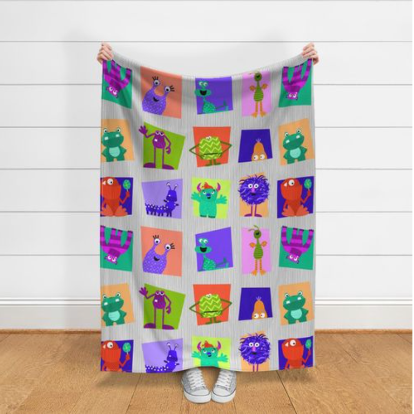 Monster Monster - cheater quilt fabric