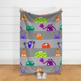 Monster Monster Stripes - cheater quilt fabric