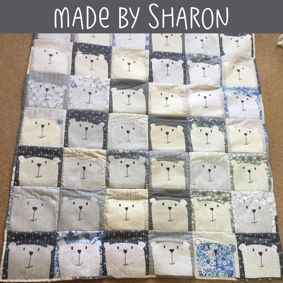 Peekaboo Bear applique quilt pattern